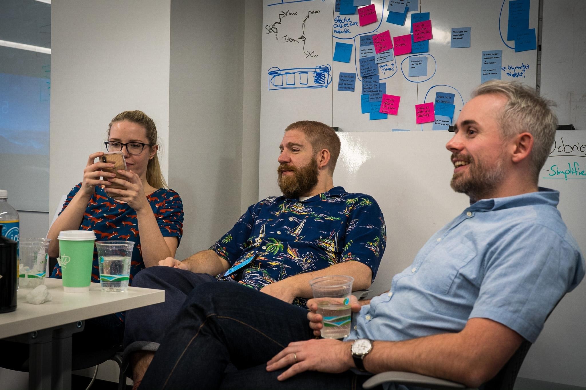 The room — aligning with Phil (head of product) on the Sunburst direction